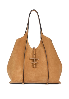 Tod's T-Timeless suede shoulder bag - Brown