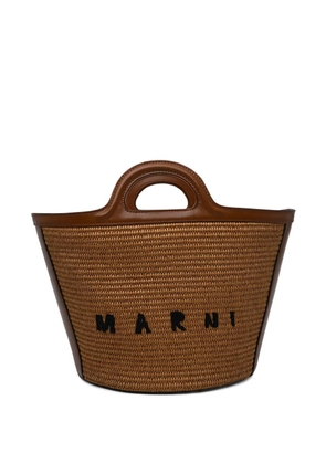 Marni small Tropicalia tote bag - Brown