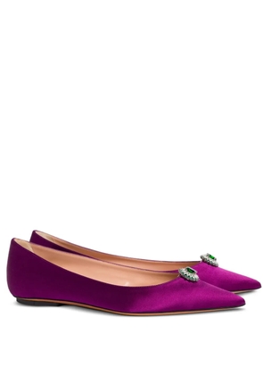 Alberta Ferretti pointed-toe ballet flats - Purple