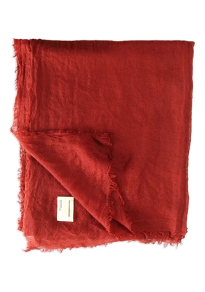 Frenckenberger fringed scarf - Red