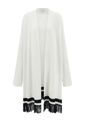 Ferragamo fringe-detailed cardigan - White