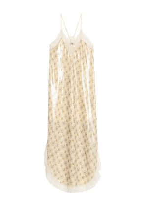 Zadig&Voltaire Ristyl flower midi dress - Neutrals