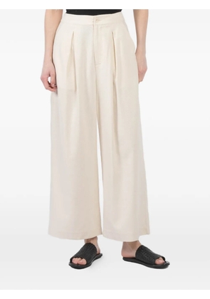 Jenni Kayne pleated relaxed palazzo pants - Neutrals