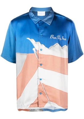 BLUE SKY INN logo-embroidered short-sleeve shirt