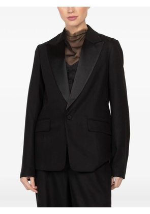 NELLS NELSON Jeanne satin-lapel blazer - Black