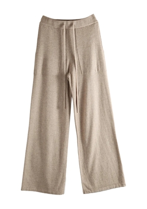 Uma Wang x 1436 drawstring knitted trousers - Neutrals
