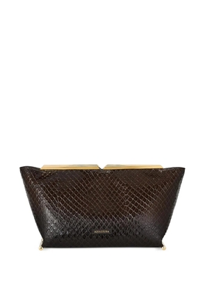 Aquazzura Galerie clutch - Brown