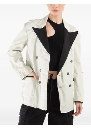 Greg Lauren Painters double-breasted coat - Green