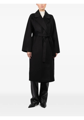 LARA belted coat - Black
