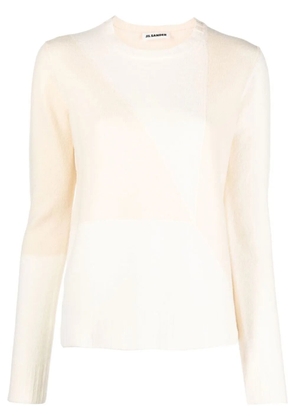 Jil Sander two-tone knitted jumper - Neutrals
