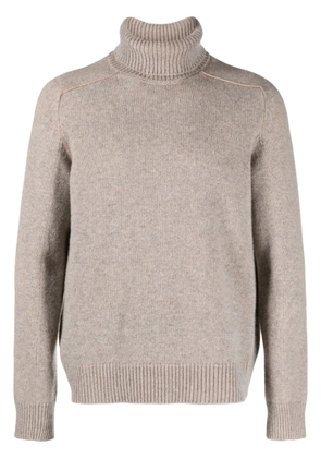 Zegna roll-neck cashmere jumper - Neutrals