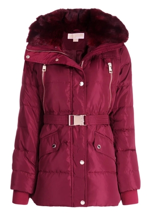 Michael Michael Kors belted puffer coat - Red