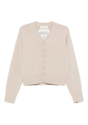 extreme cashmere buttoned cardigan - Neutrals