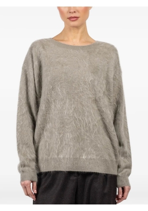 Iris Von Arnim Sylvan round-neck sweater - Grey