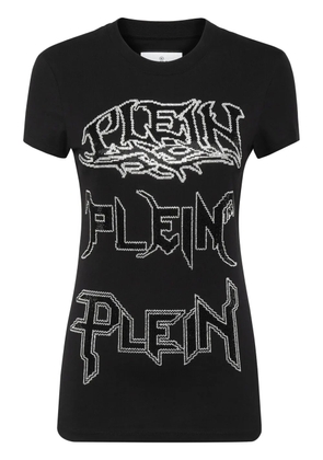 Philipp Plein logo-embellished cotton T-shirt - Black