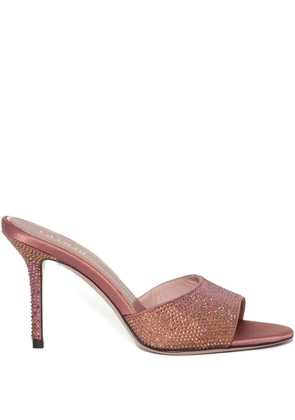 Gedebe Gigi crystal-embellished heeled sandals - Pink