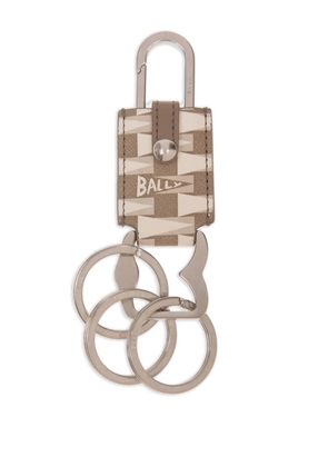 Bally monogram key holder - Brown