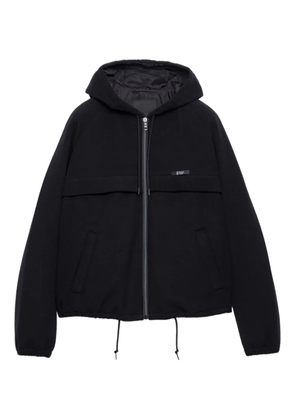 Prada hooded raglan-sleeve jacket - Black