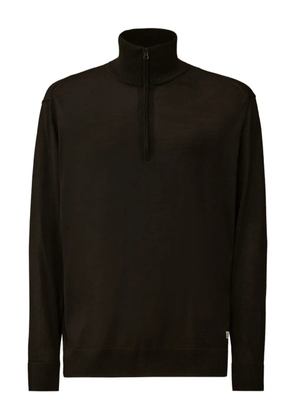 C.P. Company high-neck half-zip sweater - Brown