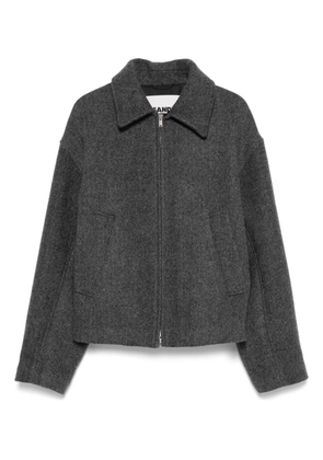 Jil Sander zip-up bomber jacket - Grey
