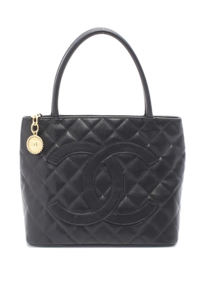 CHANEL Pre-Owned 2003-2004 leather tote bag - Black