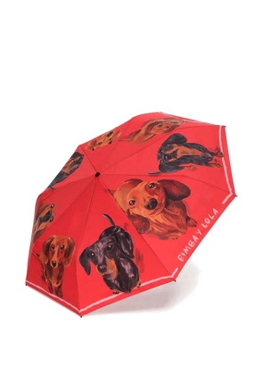 Bimba y Lola dachshund-print umbrella - Red
