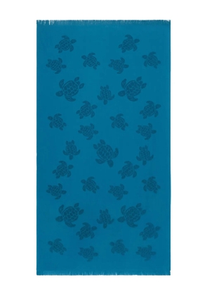 Vilebrequin Turtles Jacquard beach towel - Blue