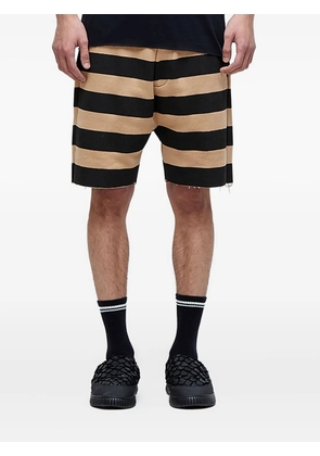 Osklen striped-pattern bermuda shorts - Black