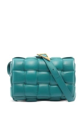 Bottega Veneta Pre-Owned 2010s Cassette padded leather shoulder bag - Blue