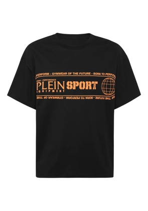 Plein Sport logo-print round-neck T-shirt - Black