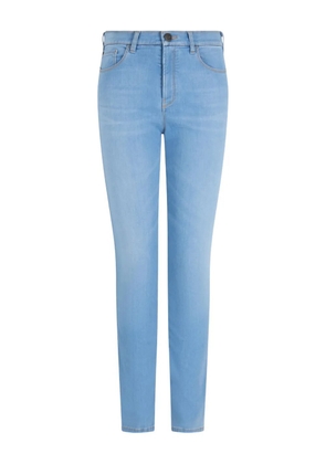 Emporio Armani logo-print trousers - Blue