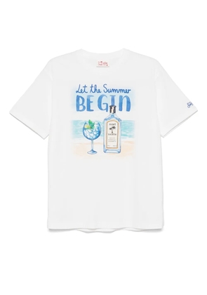 MC2 Saint Barth Let the summer Be Gin T-shirt - White