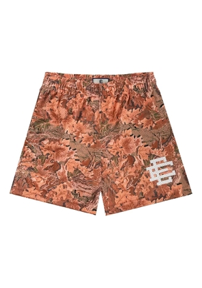 ERIC EMANUEL EE leafy camo shorts - Brown