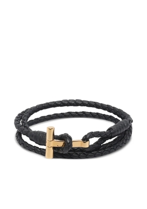 TOM FORD braided logo bracelet - Black