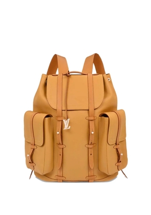Louis Vuitton Pre-Owned 2018 GM Christopher logo-plaque backpack - Brown