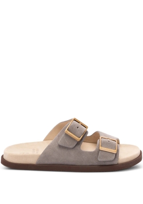 Brunello Cucinelli buckle-strap sandals - Grey