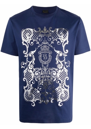 Billionaire baroque-print T-shirt - Blue