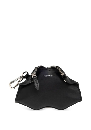 Alexander McQueen zip-fastening keyring - Black