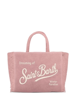 MC2 Saint Barth Colette velvet tote bag - Pink
