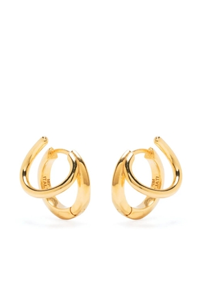 Panconesi Stellar hook-clip hoops - Gold