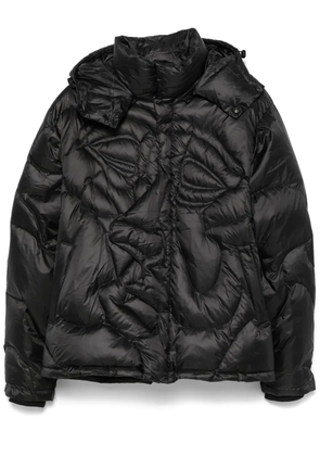 KidSuper Kissing puffer jacket - Black