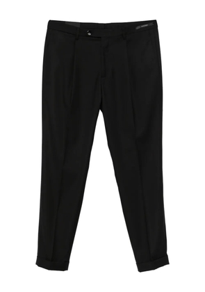 michael coal pleated turn-up trousers - Black