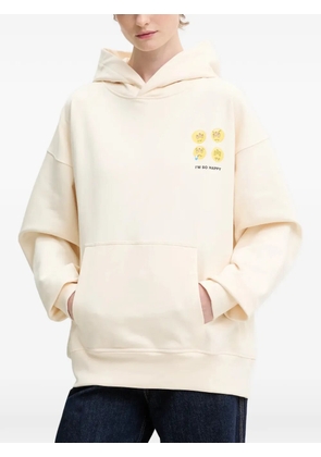 BARROW graphic-print drawstring hoodie - Neutrals