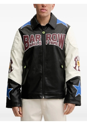 BARROW panelled graphic-print jacket - Black