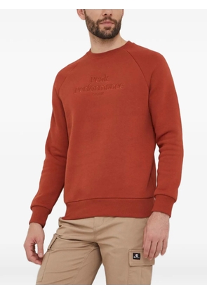 Peak Performance logo-embroidered sweatshirt - Orange