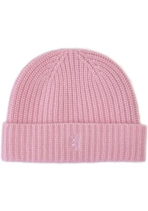 Pringle of Scotland ribbed-knit cashmere beanie - Pink