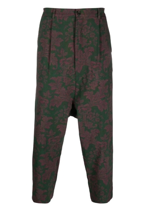 Pierre-Louis Mascia floral-print trousers - Green