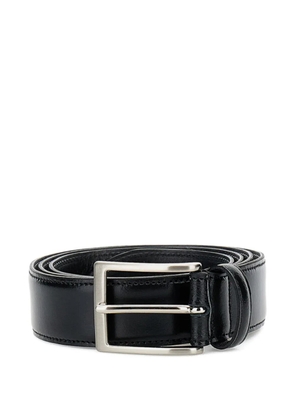 ALBERTO LUTI square-buckle leather belt - Black