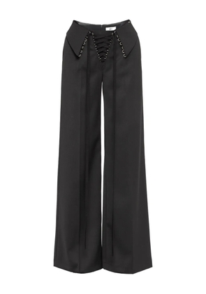 NISSA drawstring-detail pants - Black