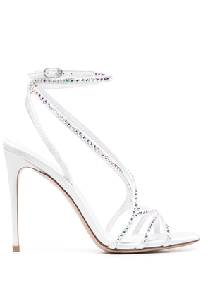 Le Silla Belen 105mm crystal-embellished sandals - White